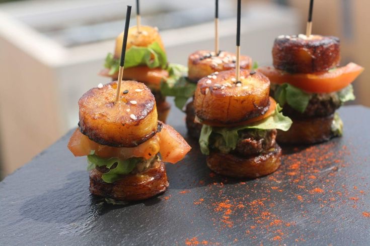 Mini burger plantain